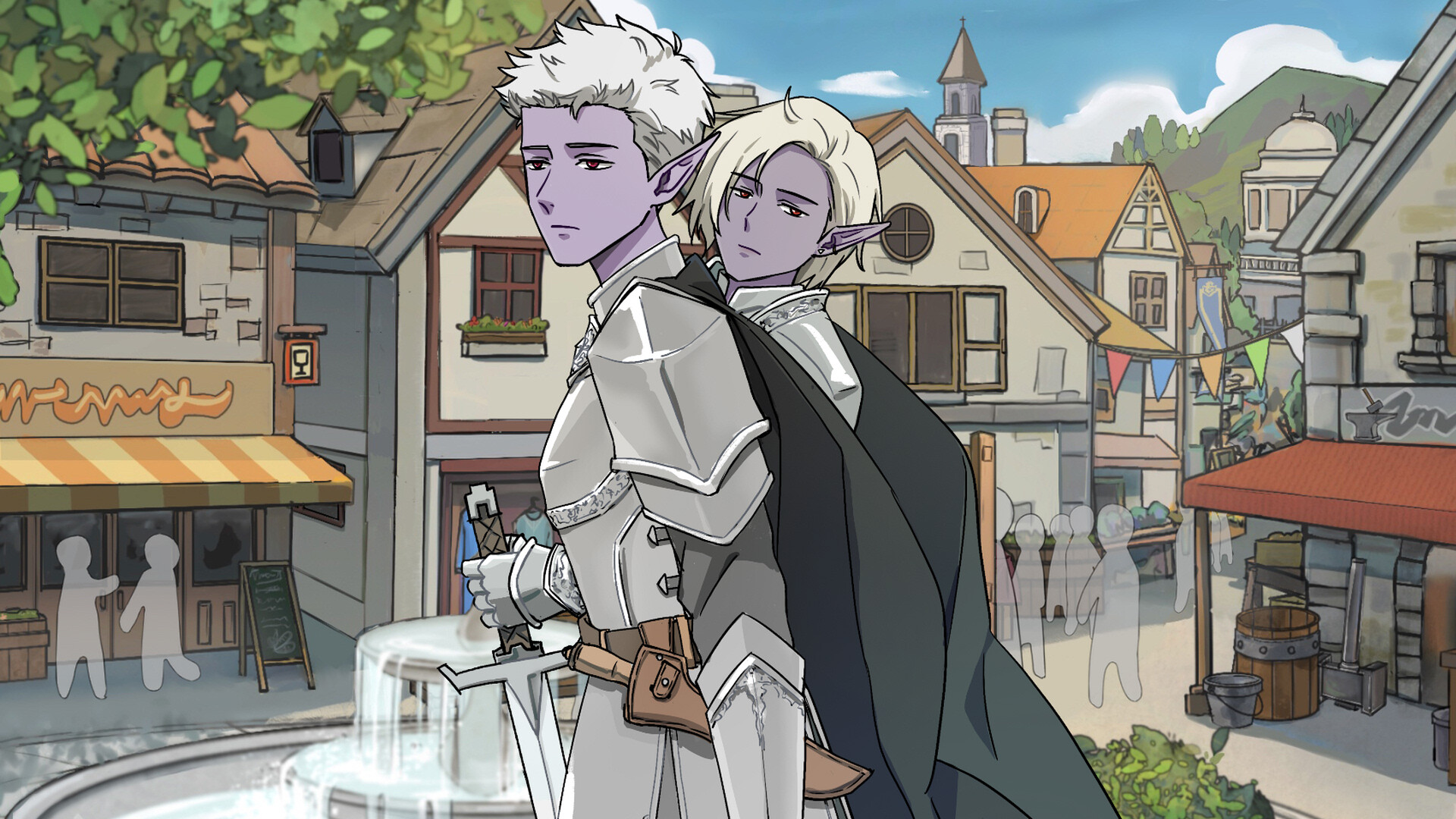 遊戲中的一個戶外場景,可能隱藏著秘密或魔法元素。