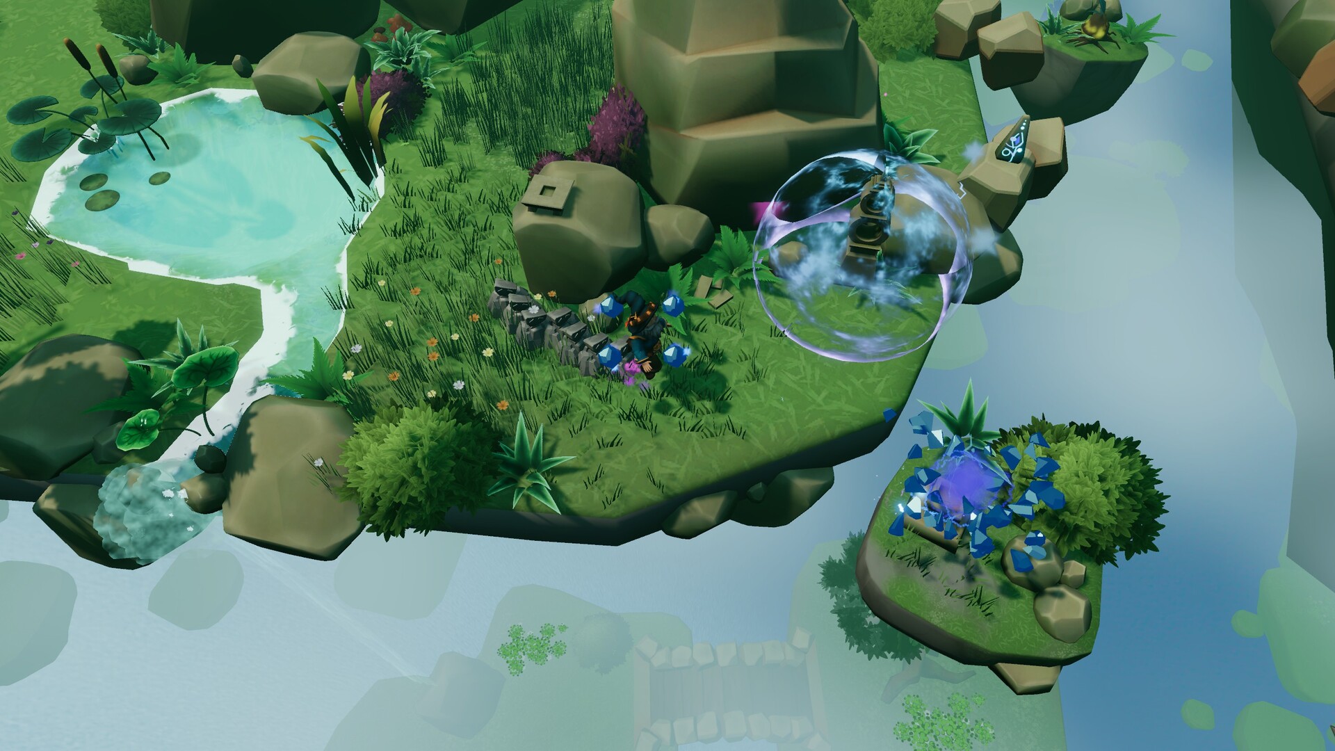 巫師施展法術對抗敵人