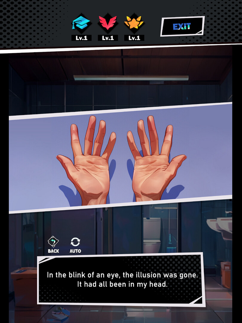 遊戲中角色間的互動場景，充滿情感張力。