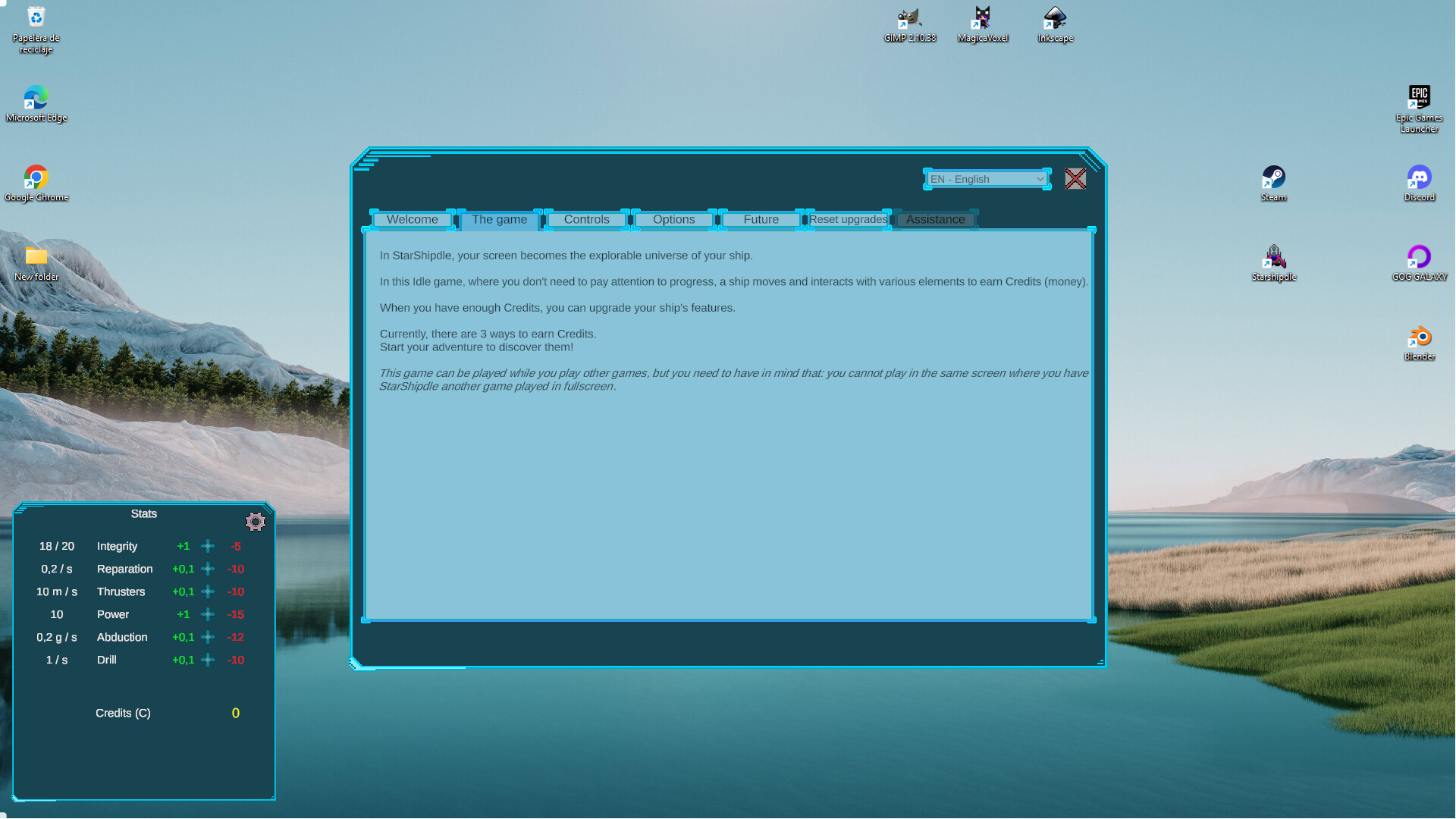 星際飛船 (StarShipdle) 遊戲畫面，綁架牛隻的有趣場景