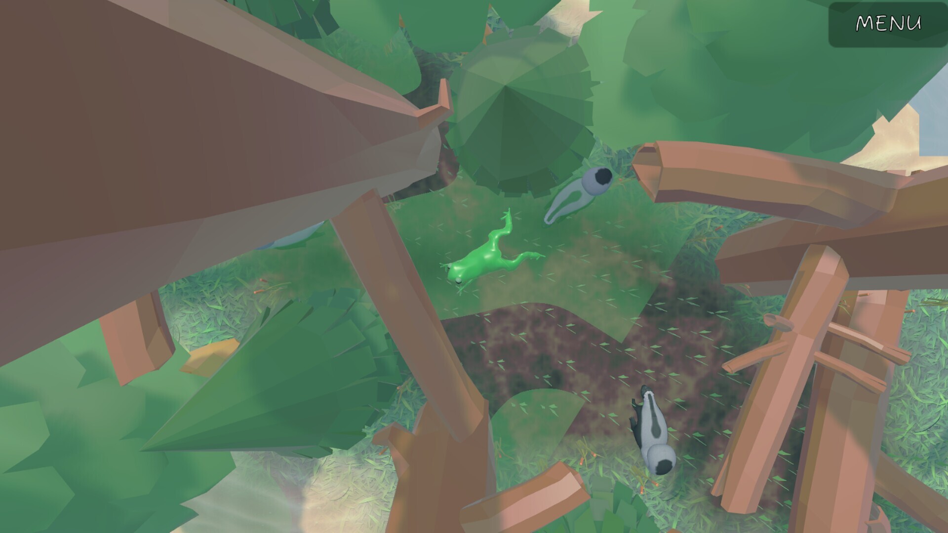 奧吉在工業風格的下水道關卡中，周圍是管道和金屬平台。