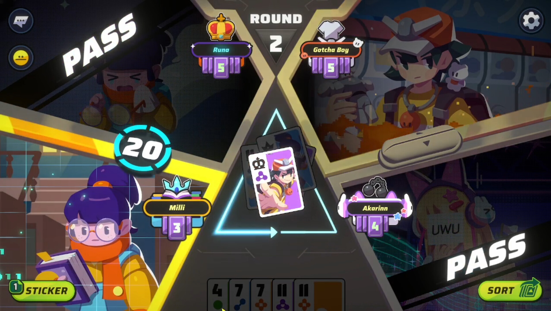 遊戲大廳或匹配介面，顯示了玩家可以選擇不同的遊戲模式。