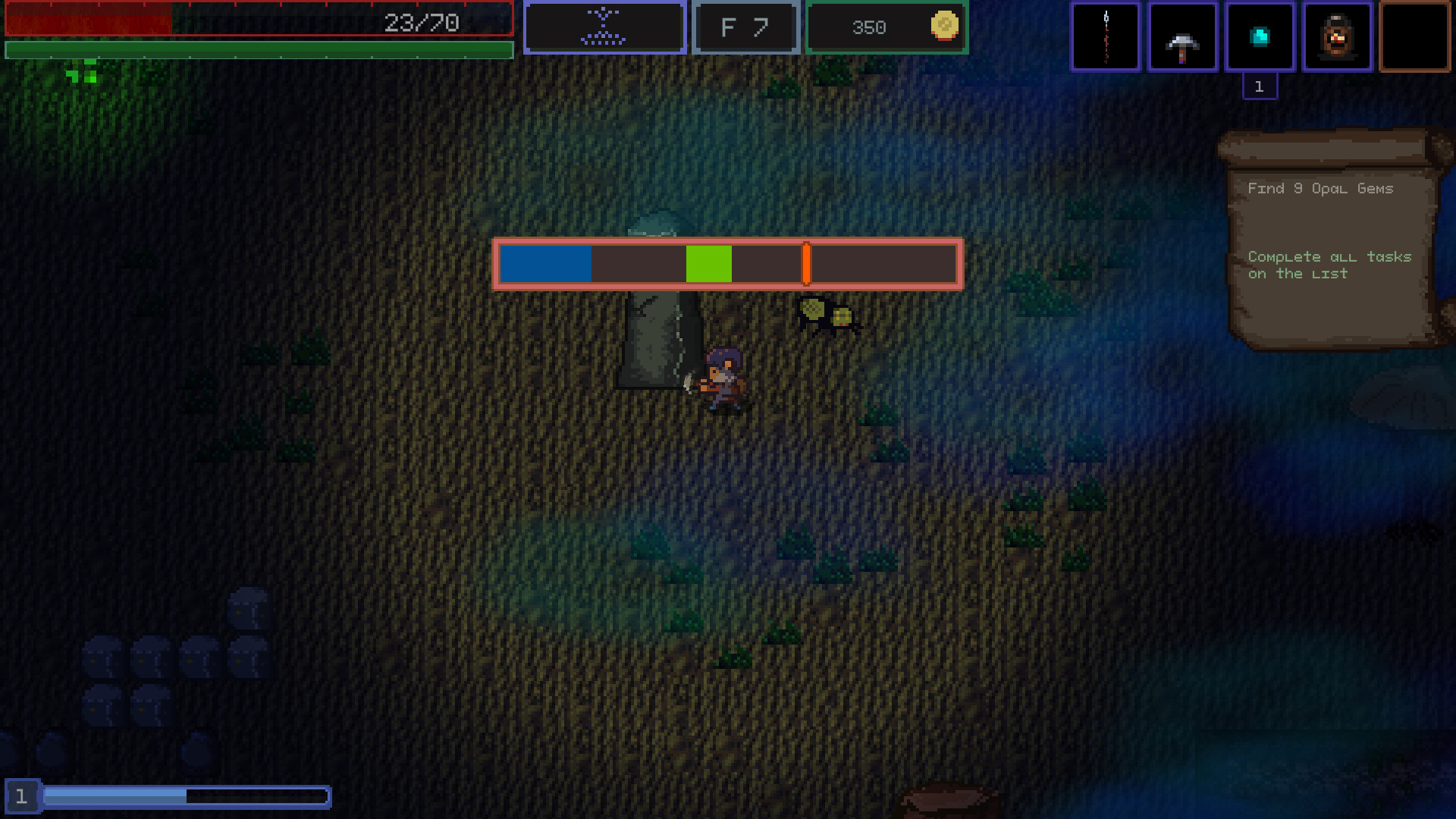 一個冰晶之光謎題的場景，玩家需要引導光線點亮目標。