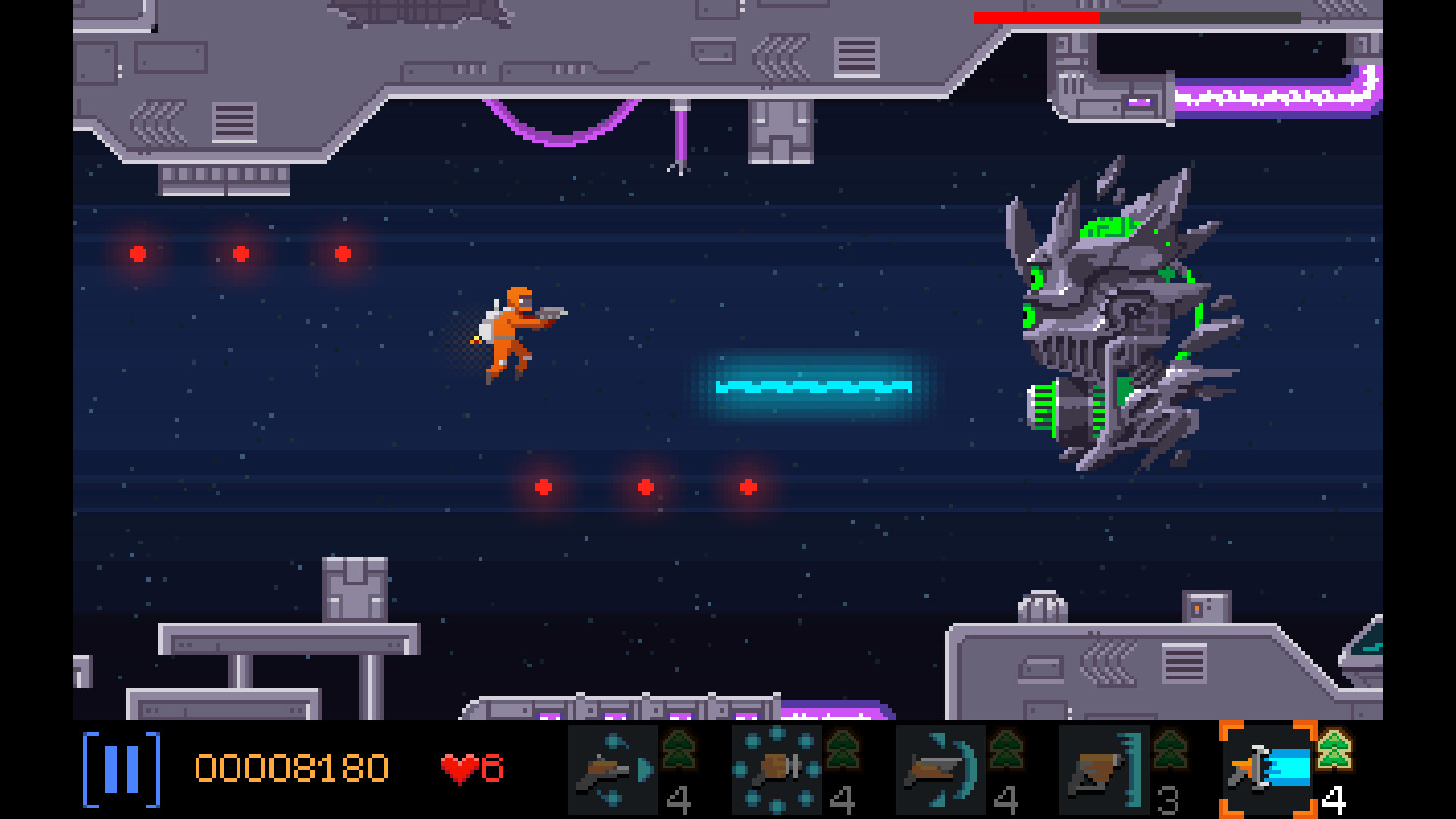 與敵人進行激烈的對決