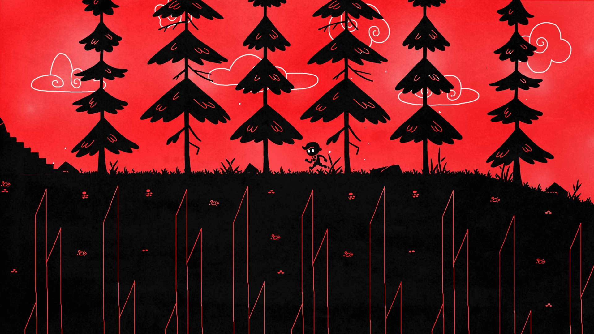 遊戲中，玩家需利用色彩變換來通過障礙。