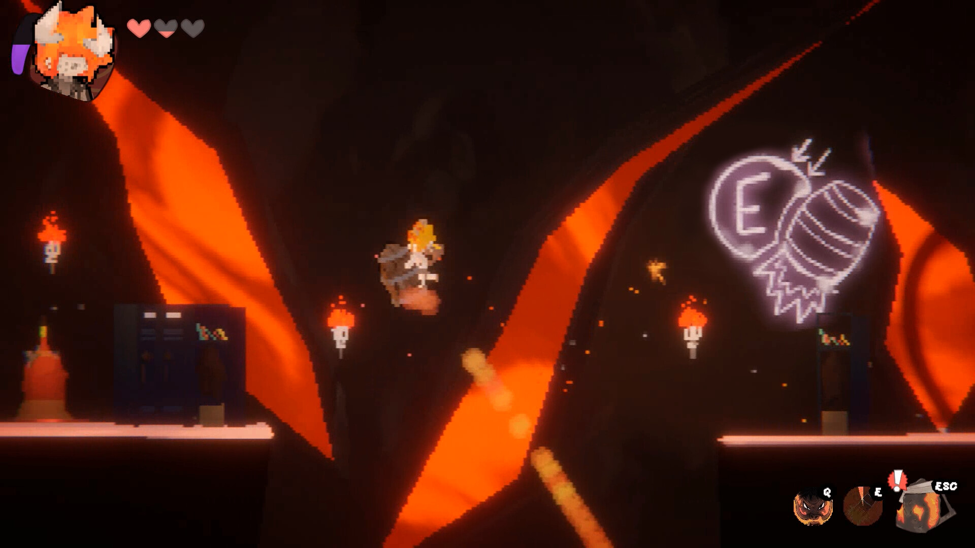 主角面對一個巨大的、散發著光芒的神秘生物。