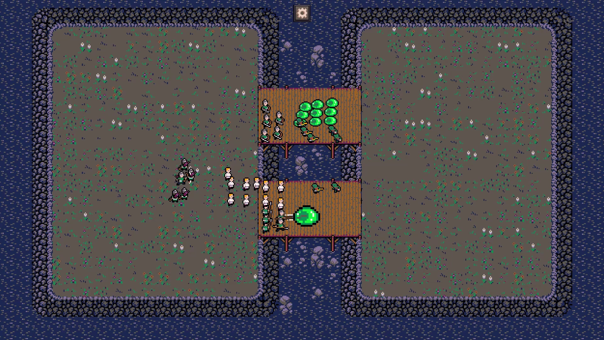 遊戲的準備階段，玩家正在佈置單位