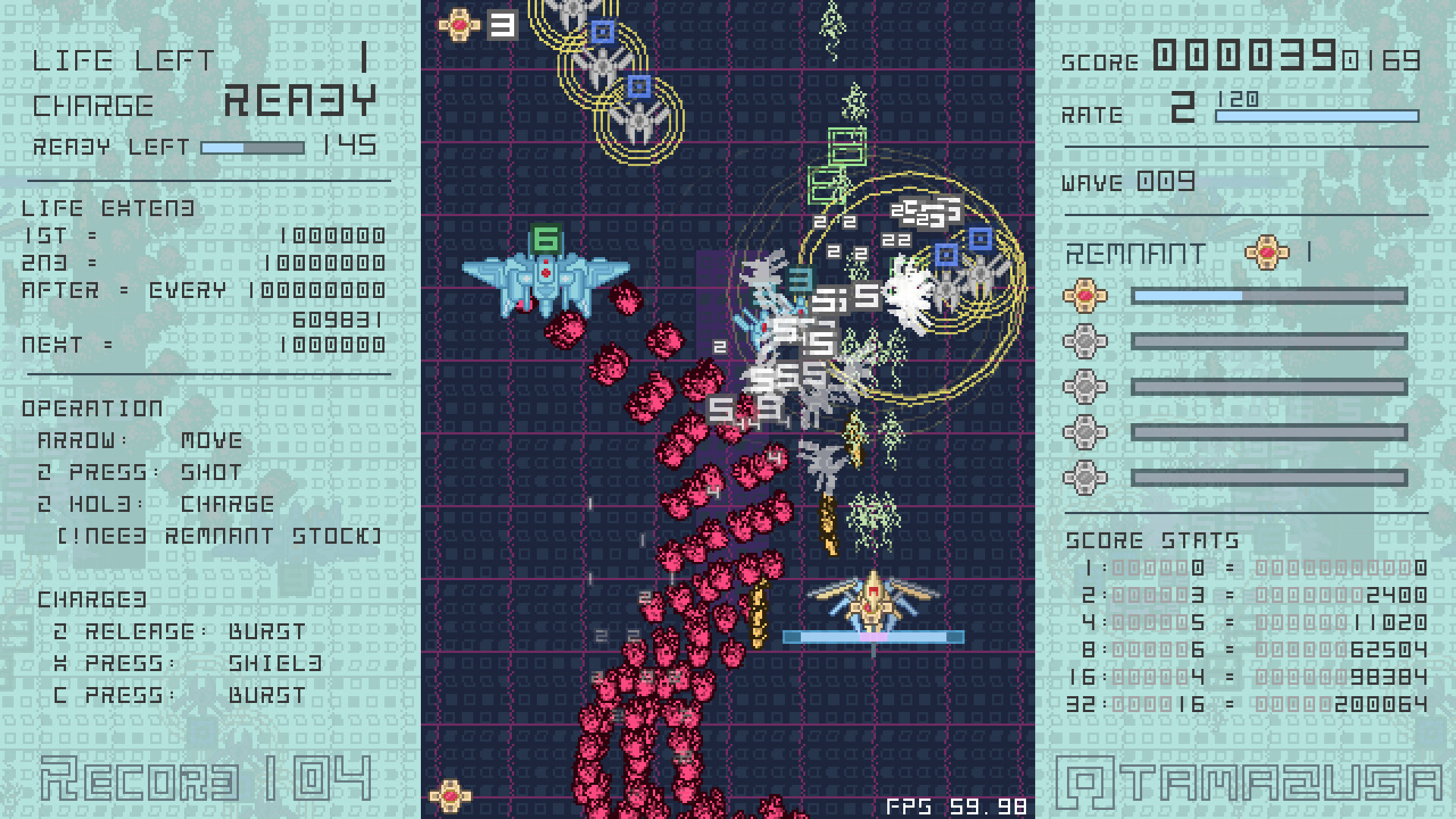 遊戲背景畫面，巨大的像素風格星球與星空。