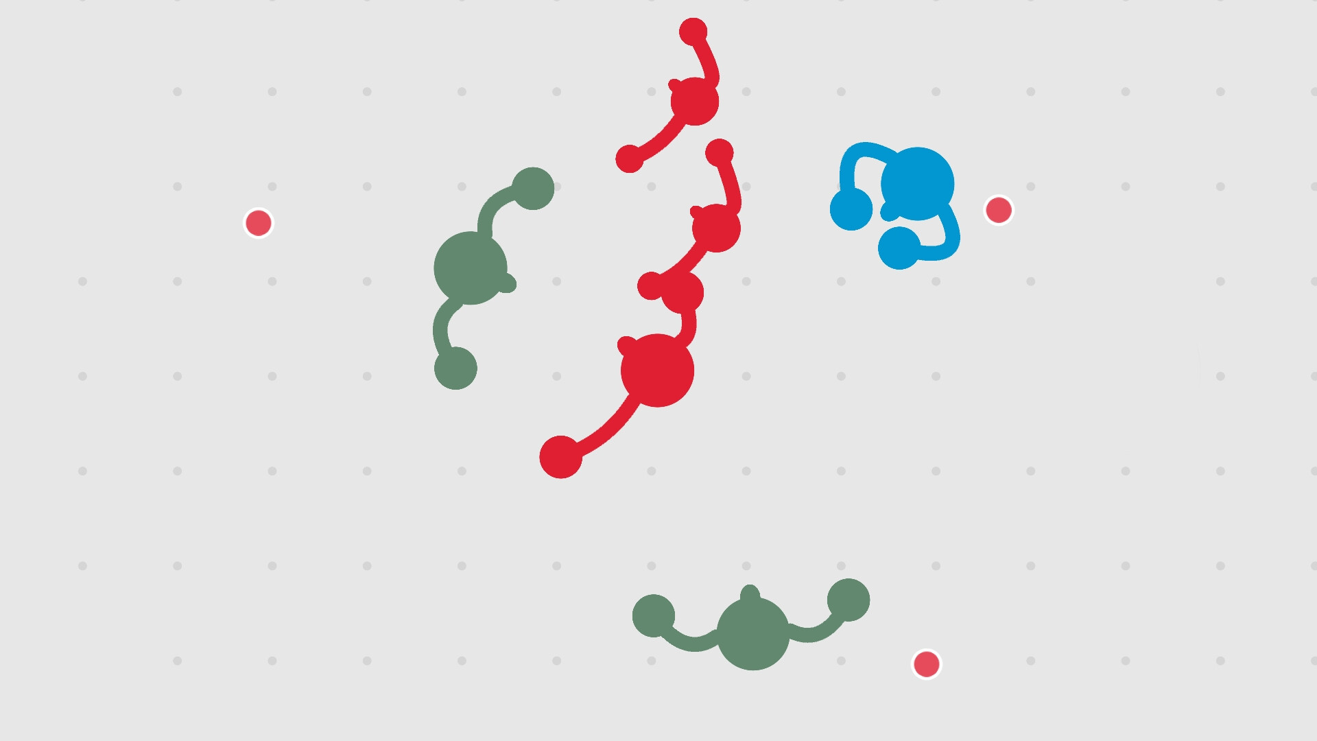 遊戲畫面，展示了角色在一個簡潔的平台上進行一對一對決的場景