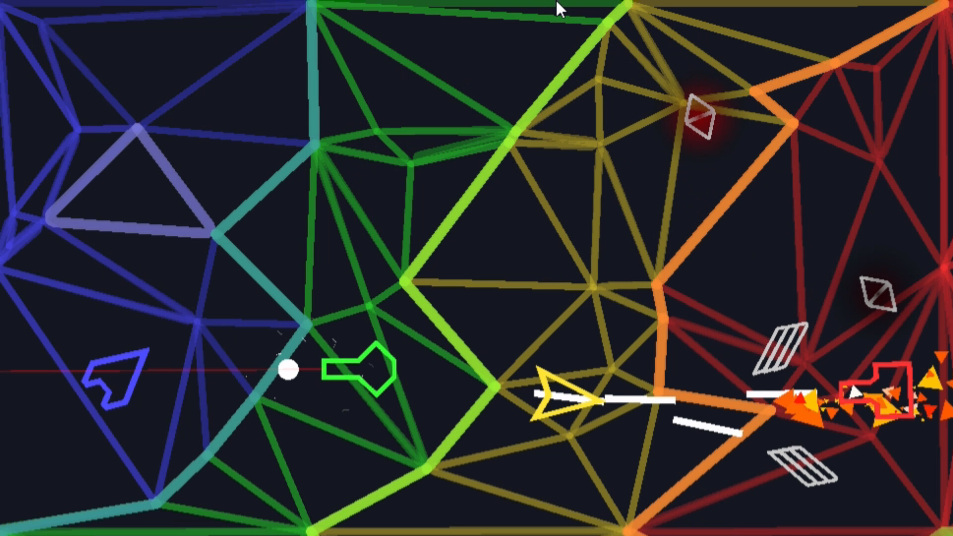 兩名玩家在太空中對峙，準備開戰。