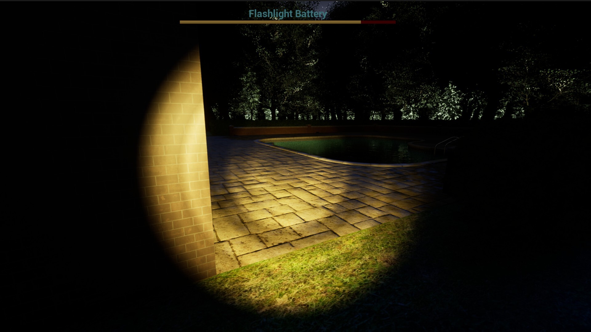 一個充滿卡通風格的房間,牆上掛著裝飾品,但空無一人的場景卻透出一絲不安。