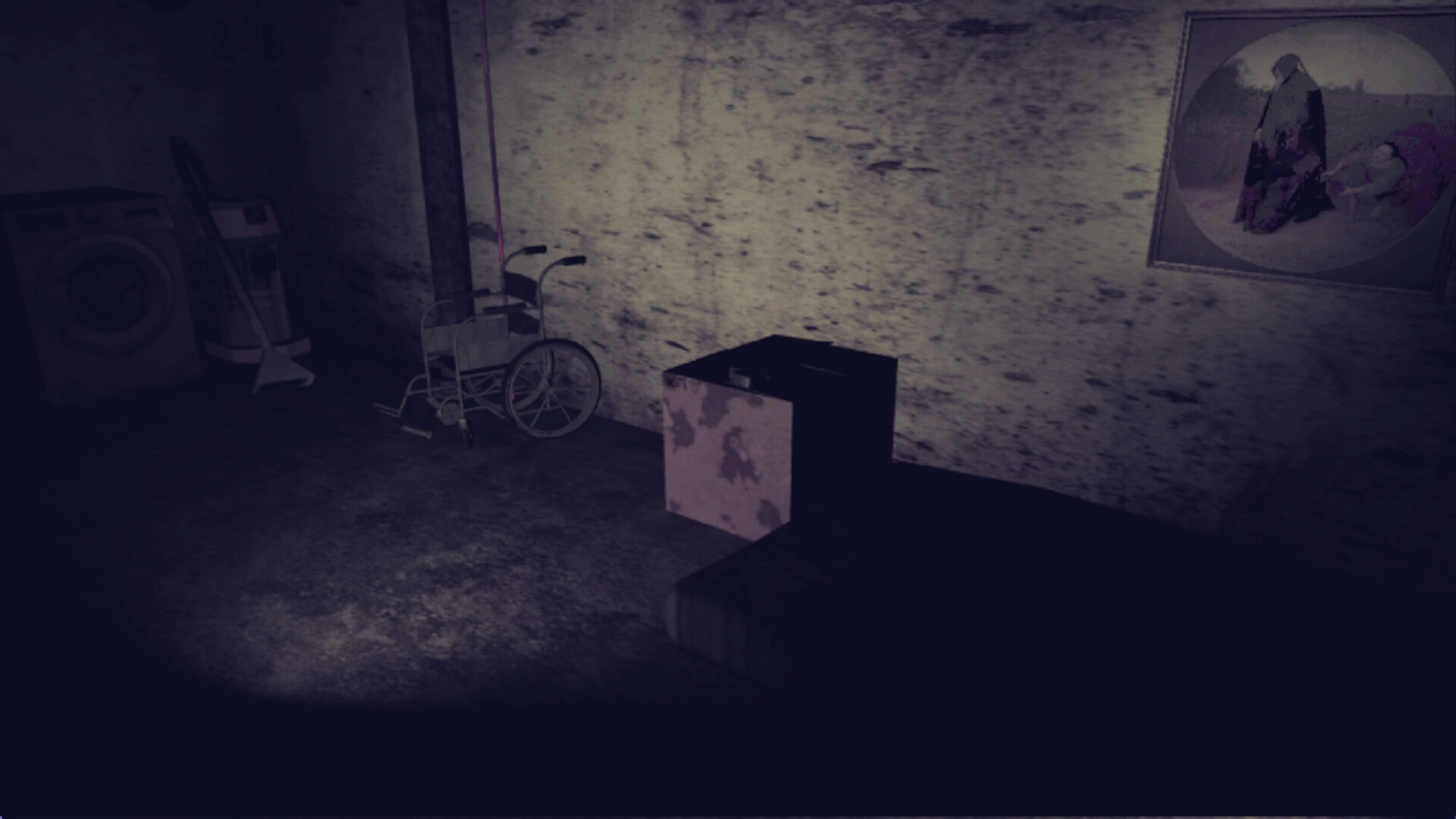 被血跡染紅的房間