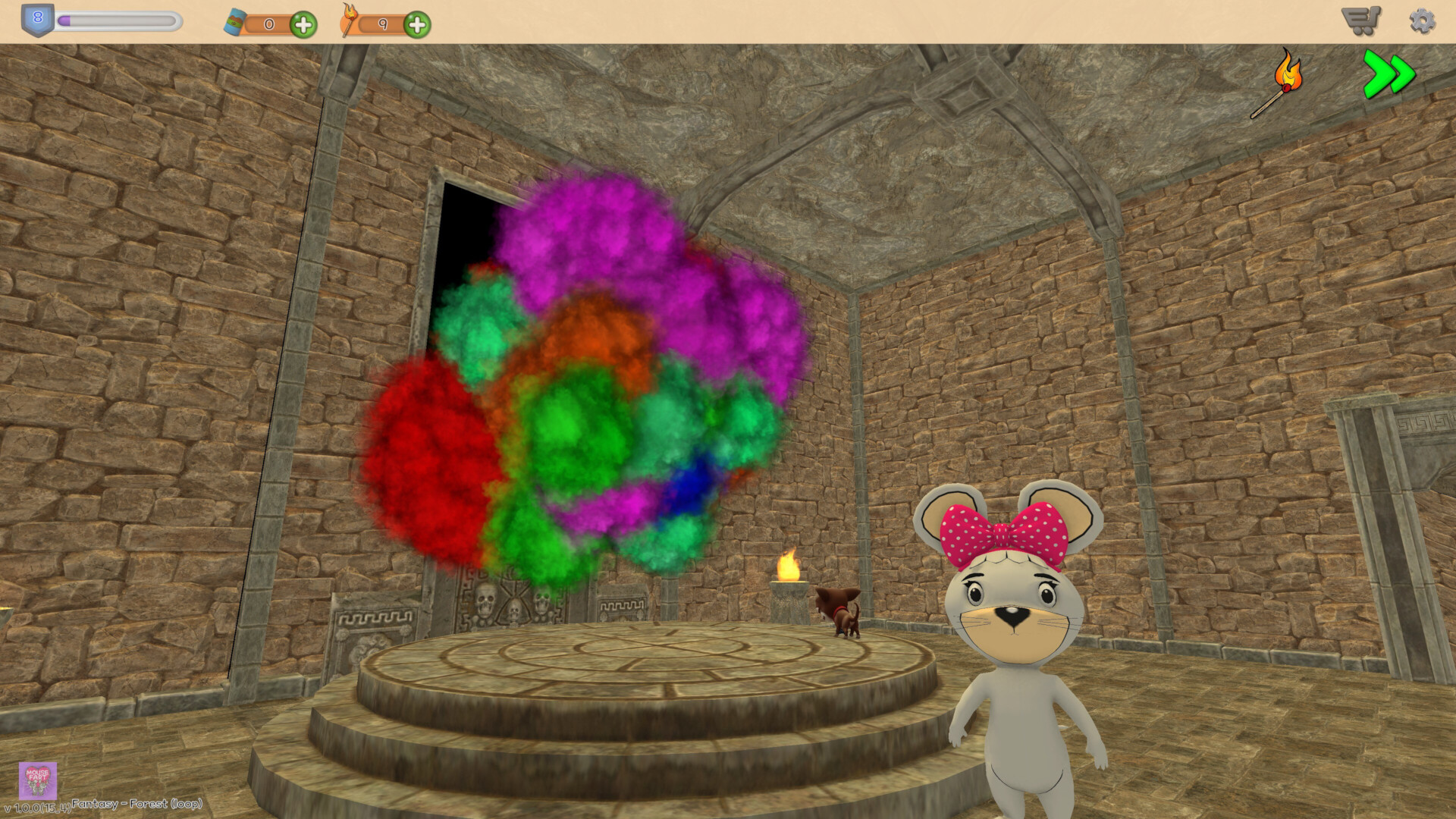 吃下食物產生多彩的瓦斯雲