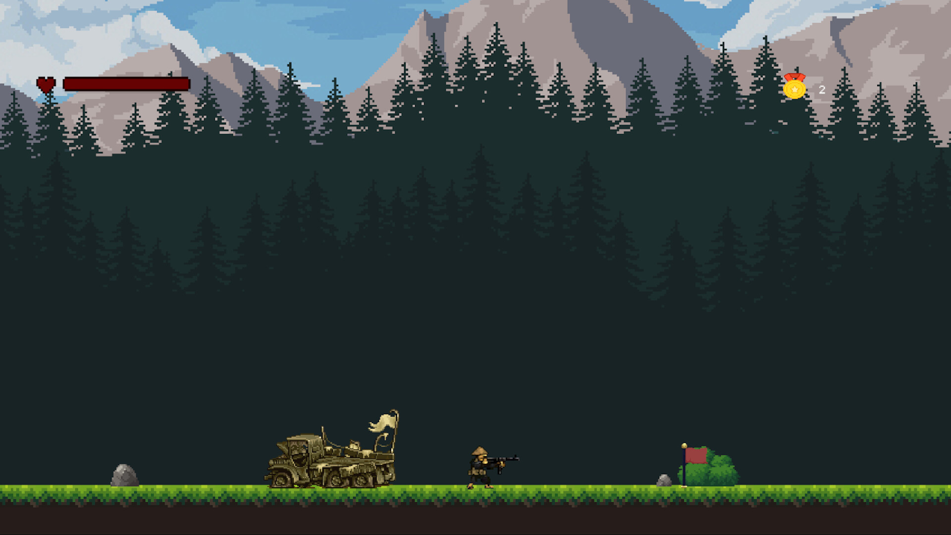 遊戲中的地道戰場景，展現了游擊戰的特色。