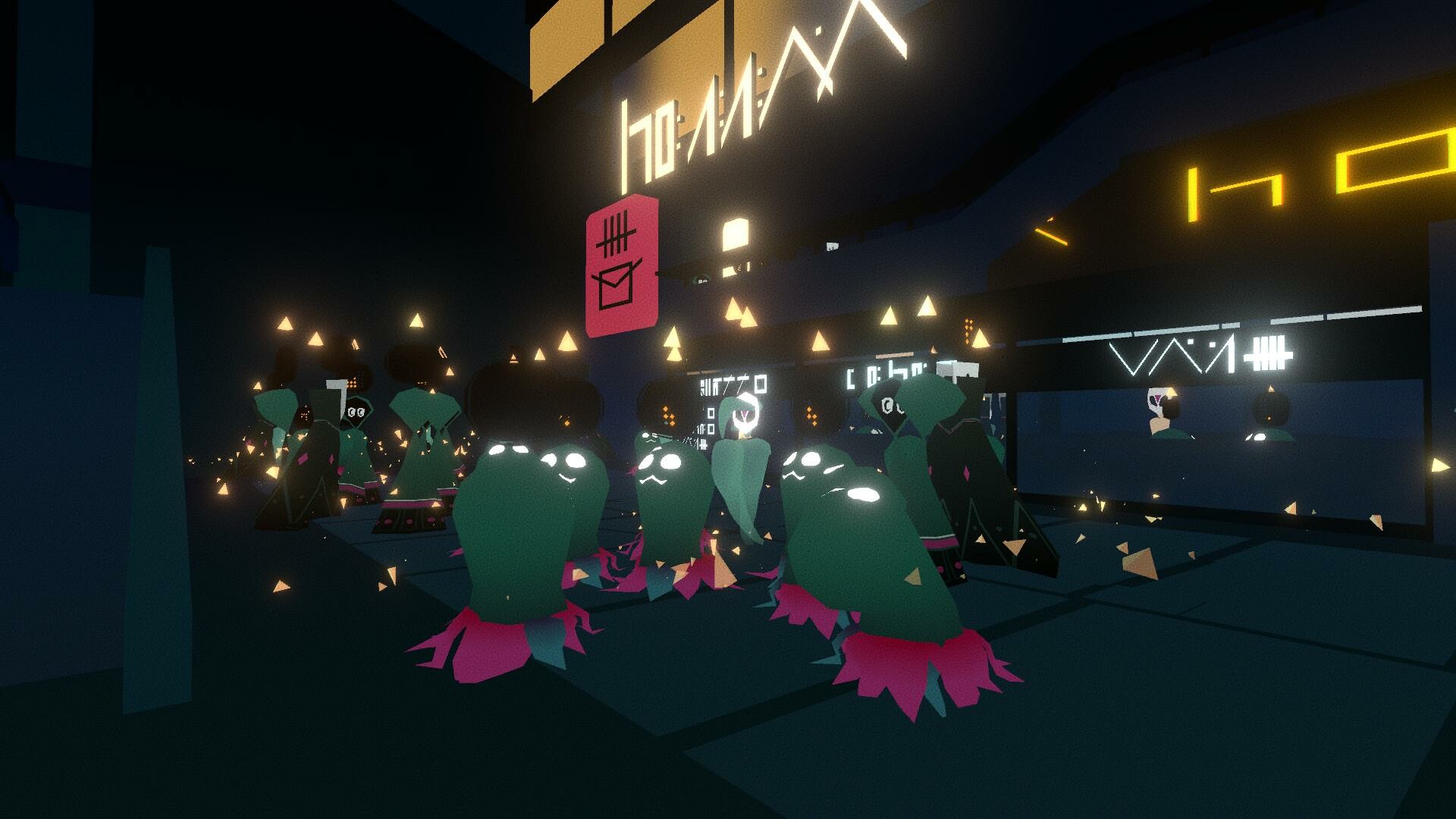 一個充滿神秘氛圍的室內場景。