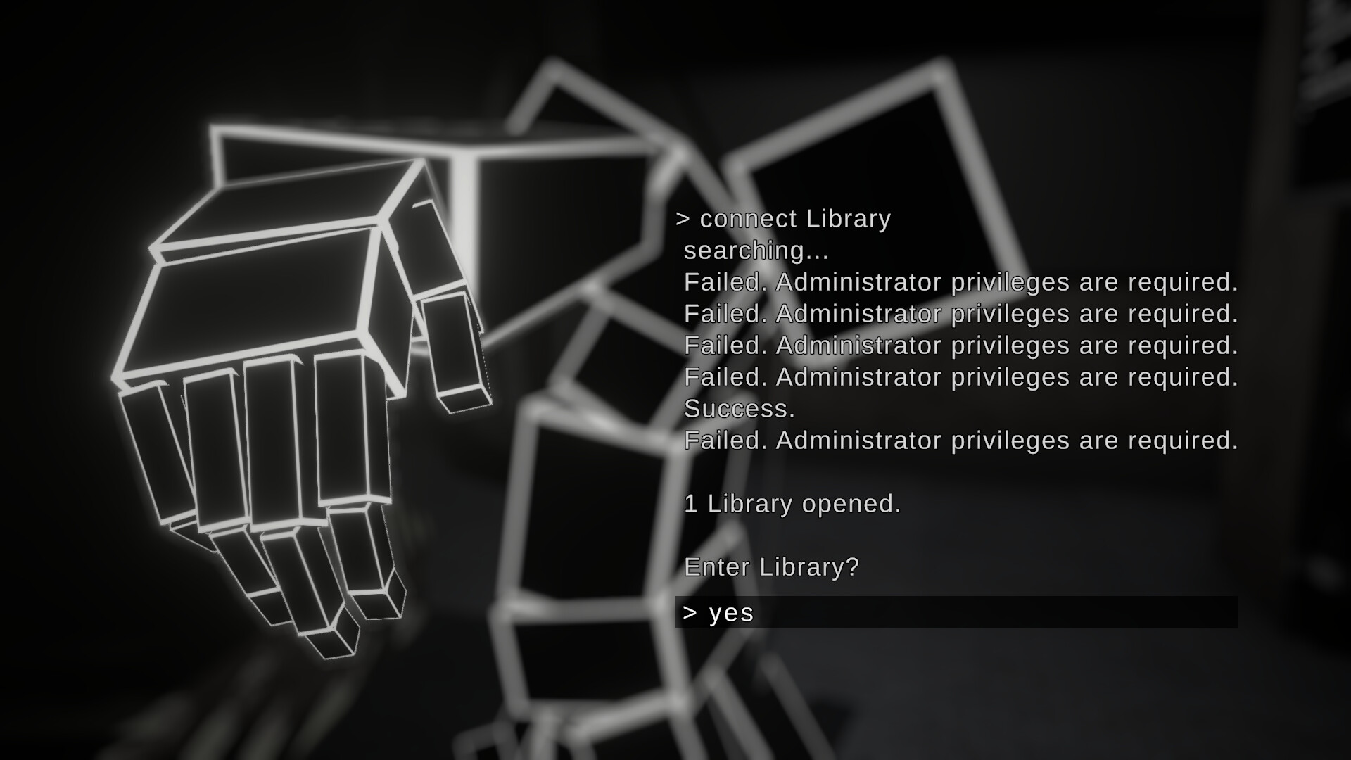 一個由巨大方塊構成的關卡,玩家需要在這些方塊之間跳躍和移動,解決謎題。