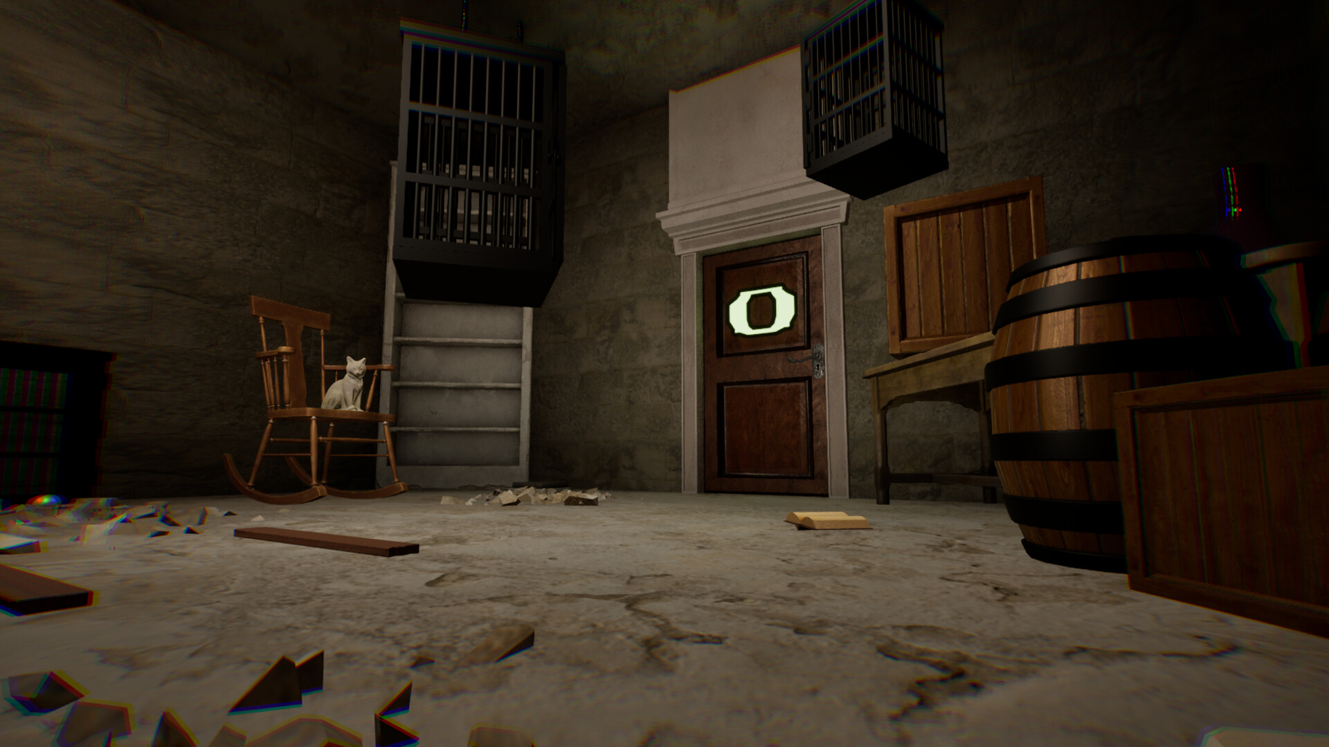 遊戲中的一個戶外場景,通往神秘的大門。