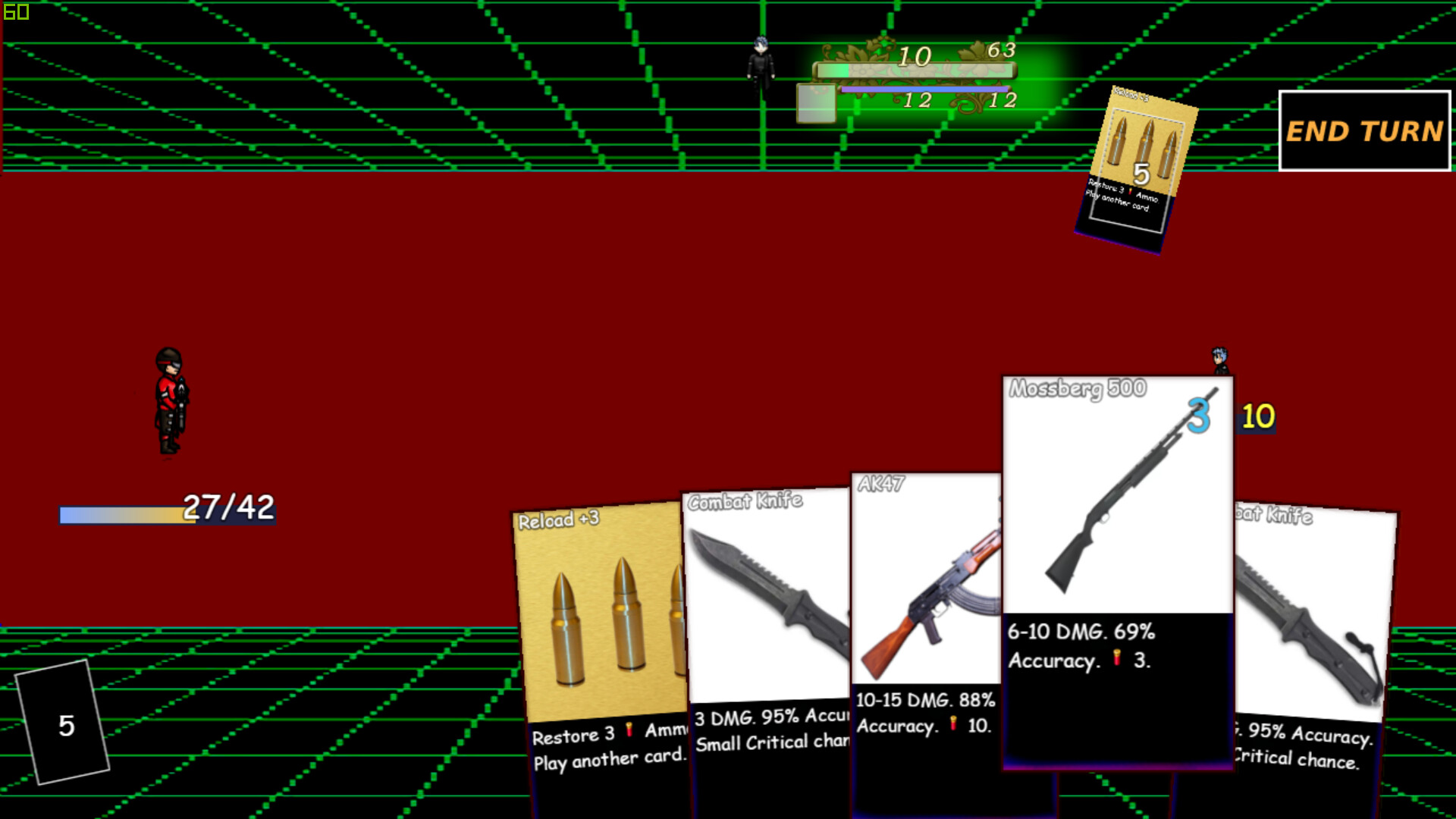 遊戲中的物品欄與卡牌組合介面，展示了豐富的裝備選項。