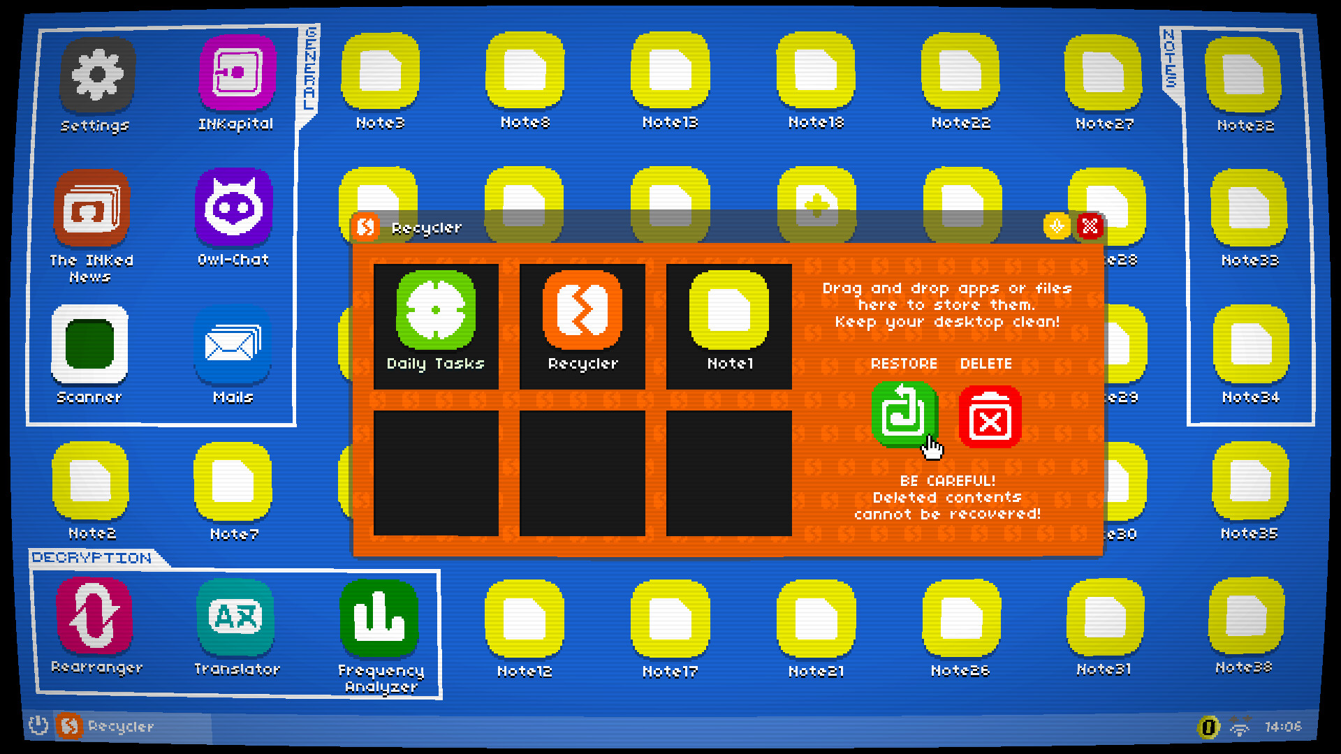 等待玩家破解的加密文本。