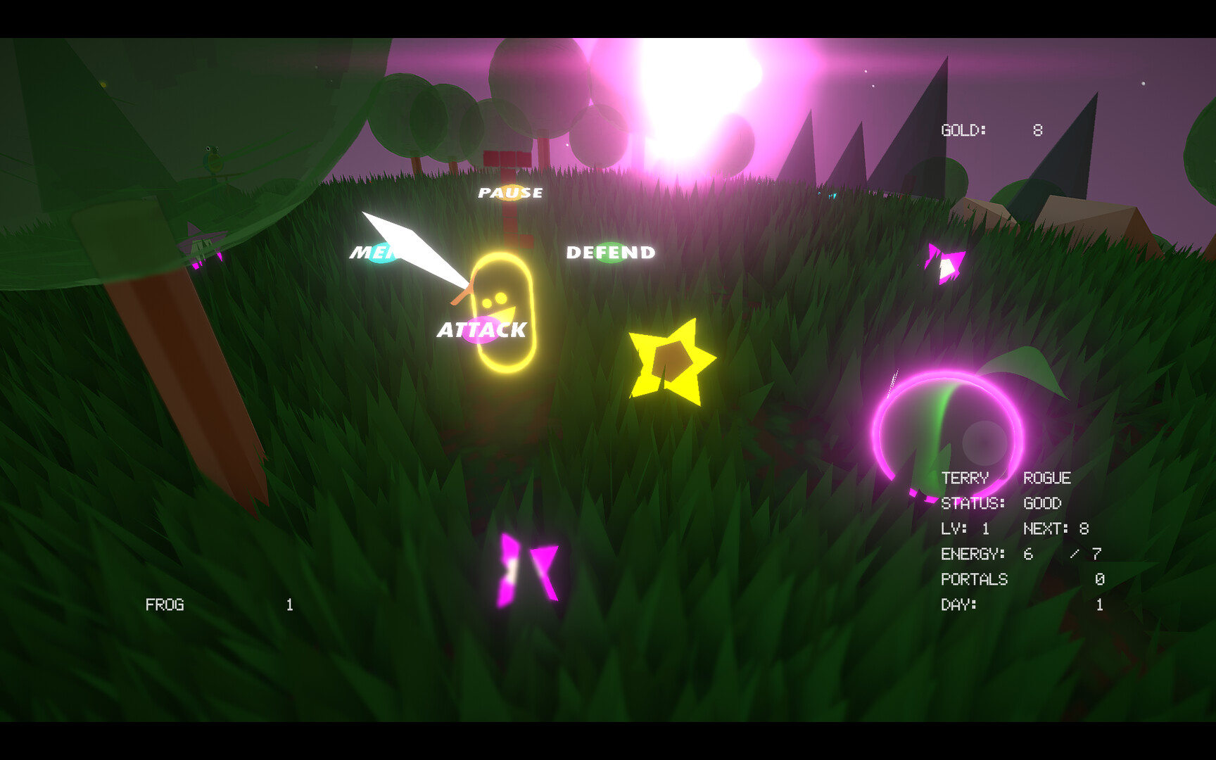 遊戲角色與裝備介面