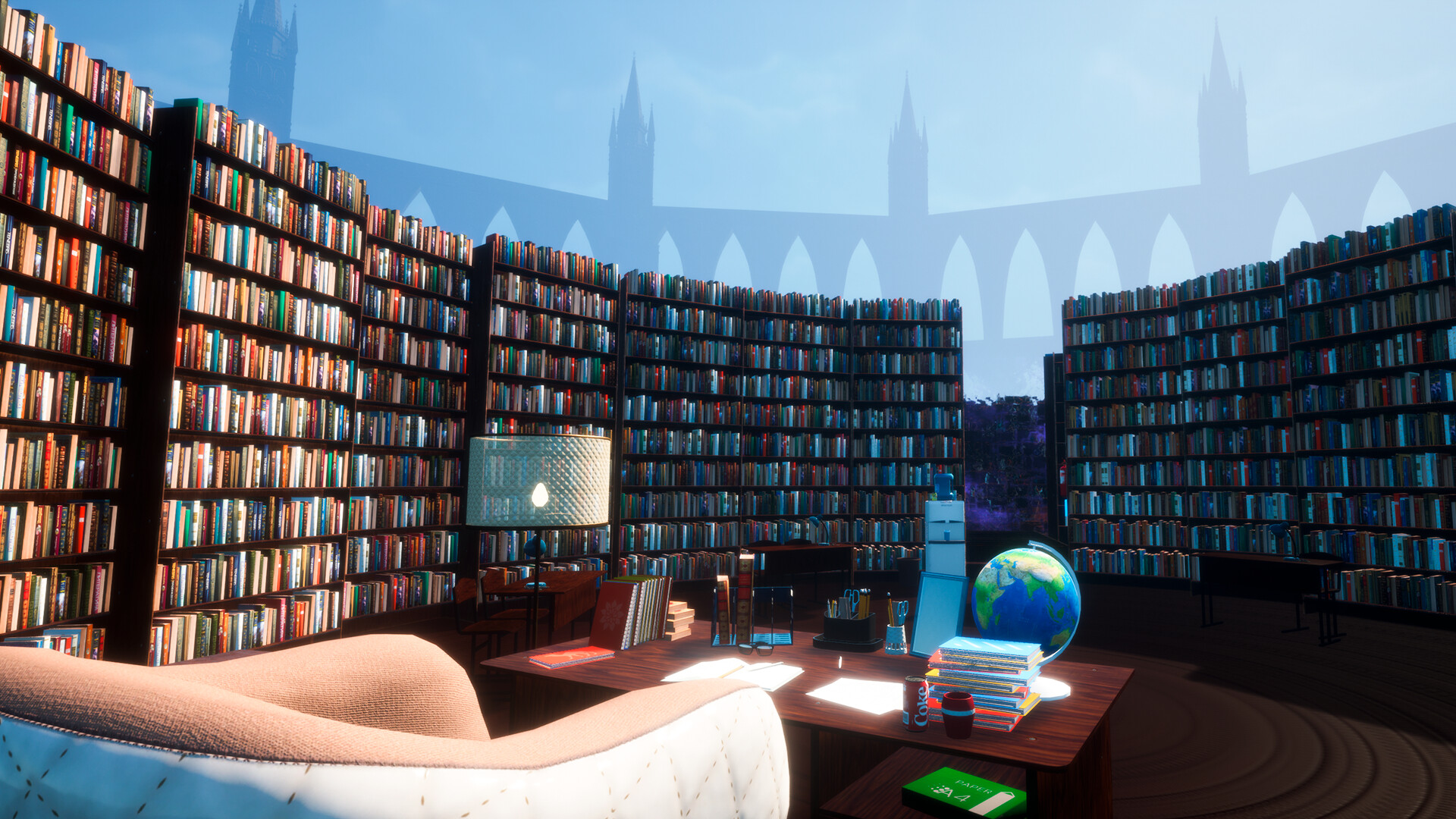 一個詭異的祭壇或儀式場所，暗示著超自然力量的存在