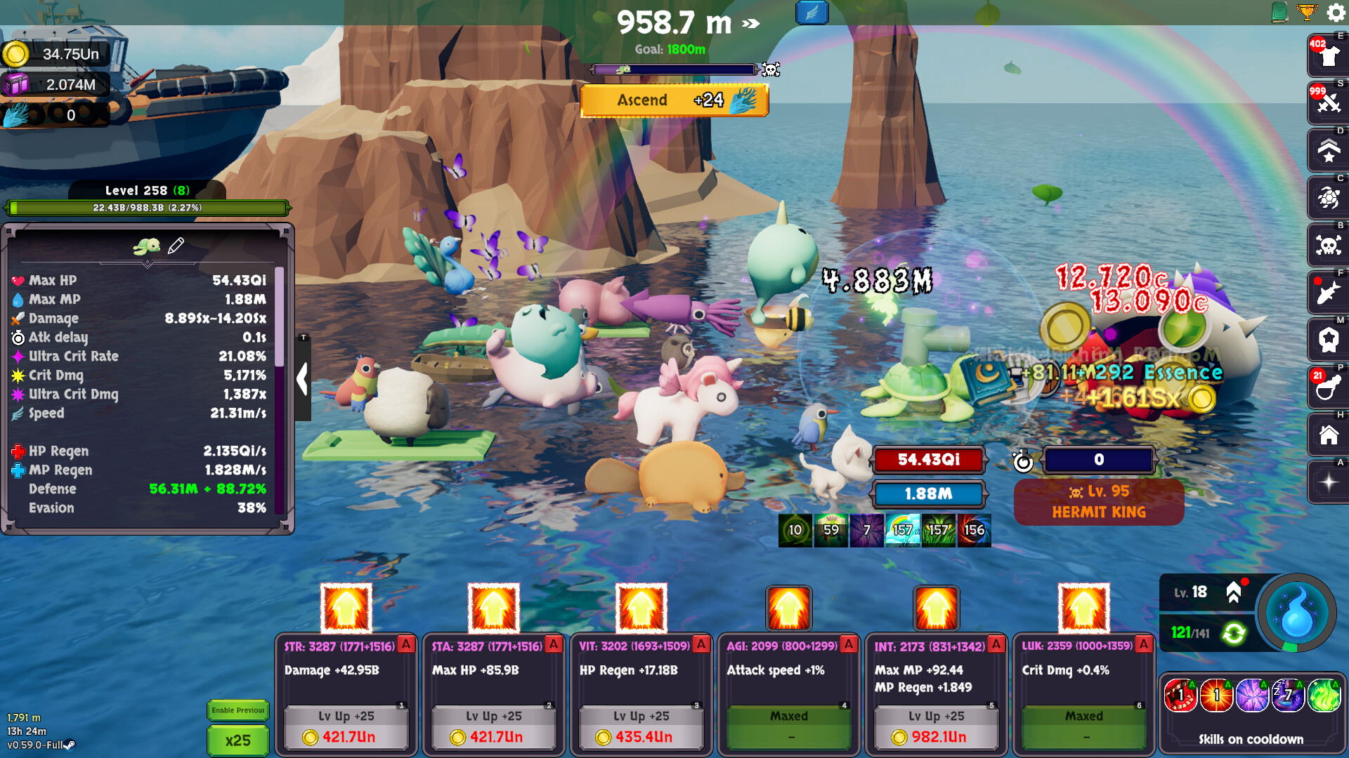 遊戲中海龜與夥伴們一同對抗各式各樣的海洋生物敵人。