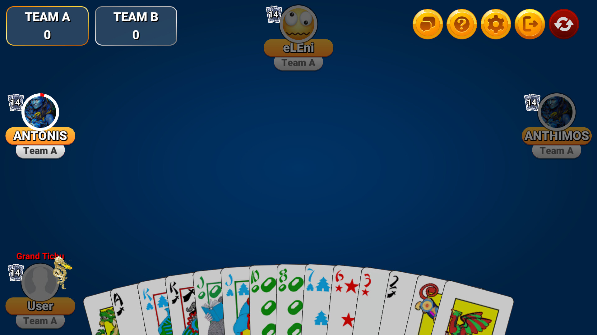 遊戲結束後的計分畫面，詳細列出了各隊的得分情況。