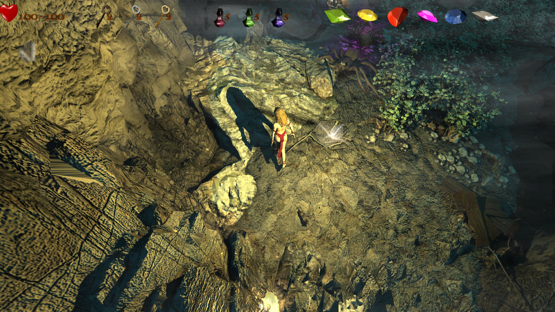 《Ghost Dragon III》遊戲中充滿氛圍的場景,展現了其黑暗奇幻的風格。