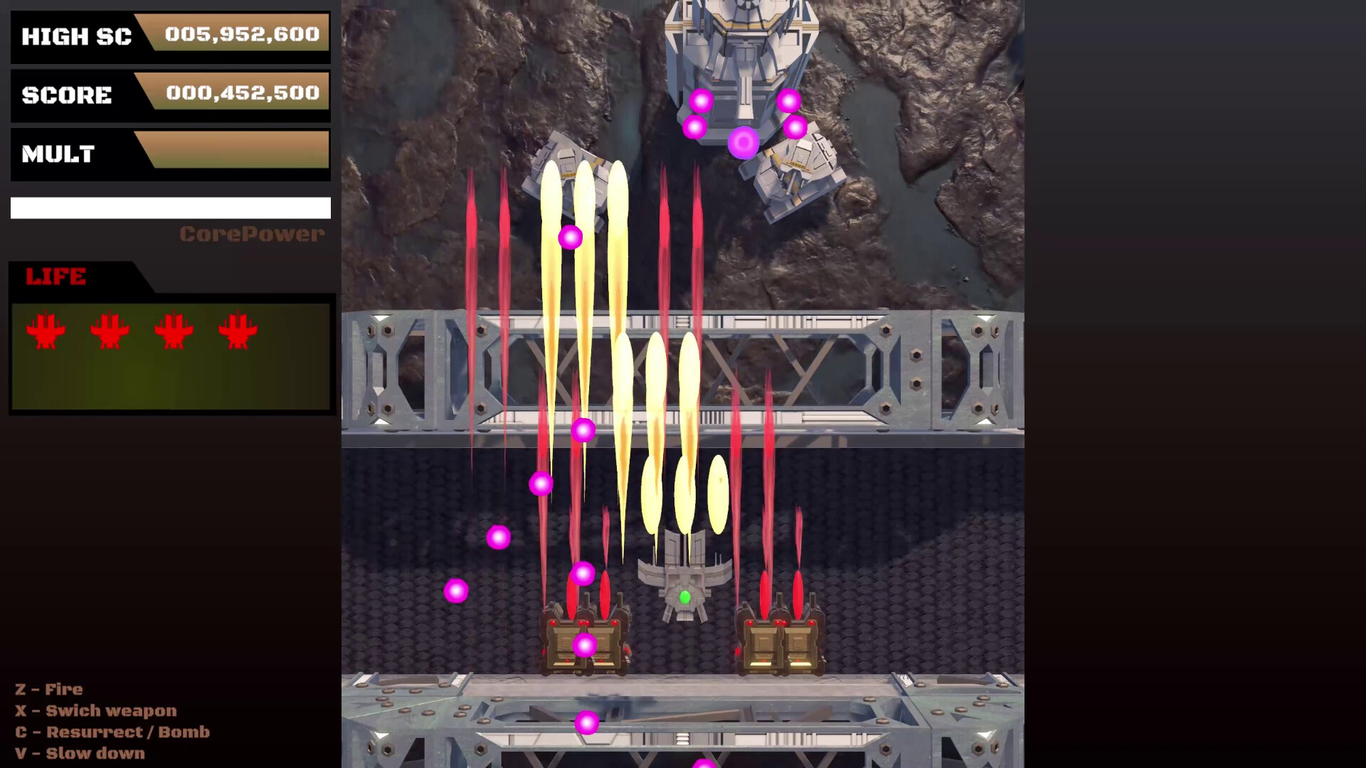 遊戲中充滿了各種設計獨特的敵機