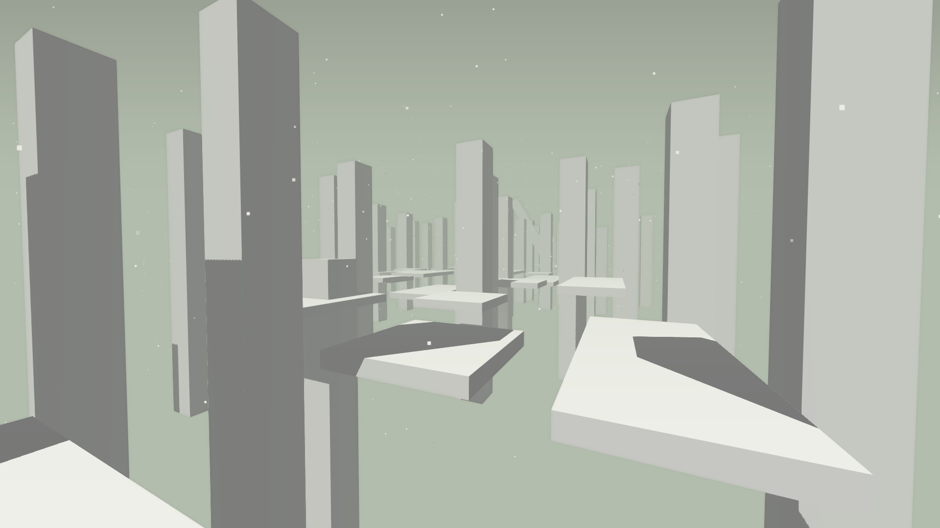 一個以藍色和白色為主的關卡，光影效果出色。