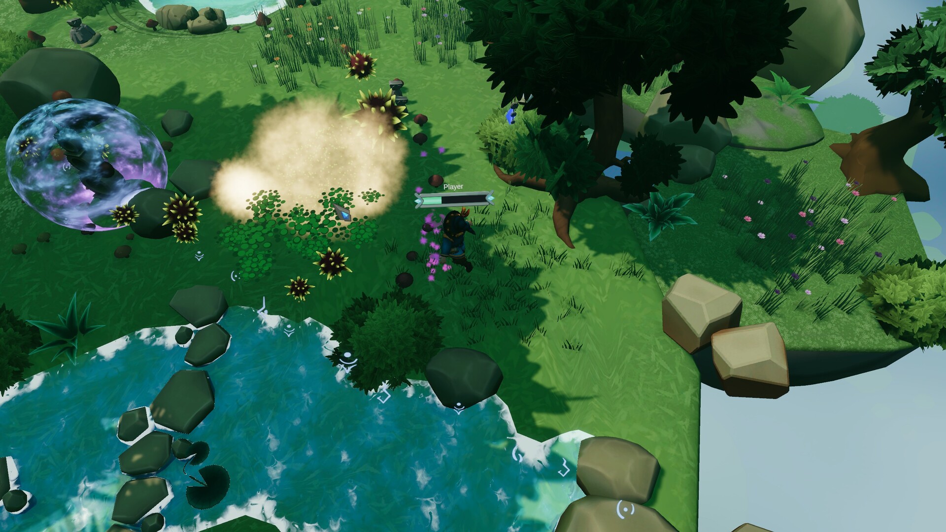 遊戲中的戰鬥場景