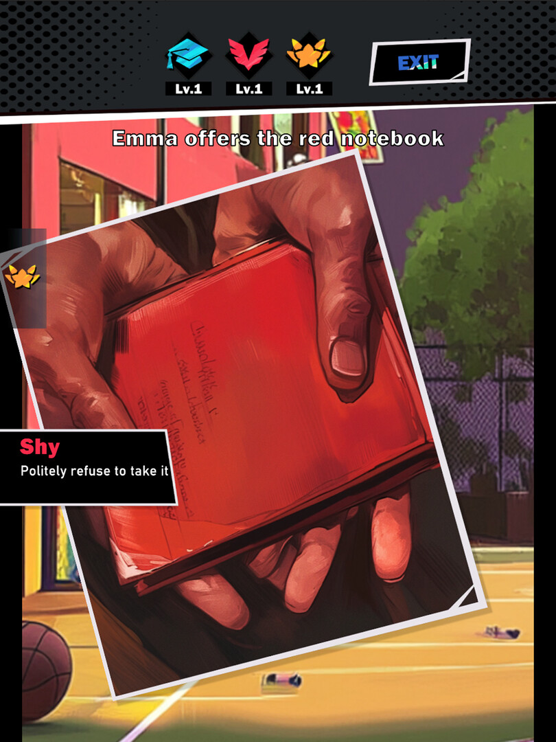 遊戲中的一個戶外場景，可能代表著主角對未來的嚮往。