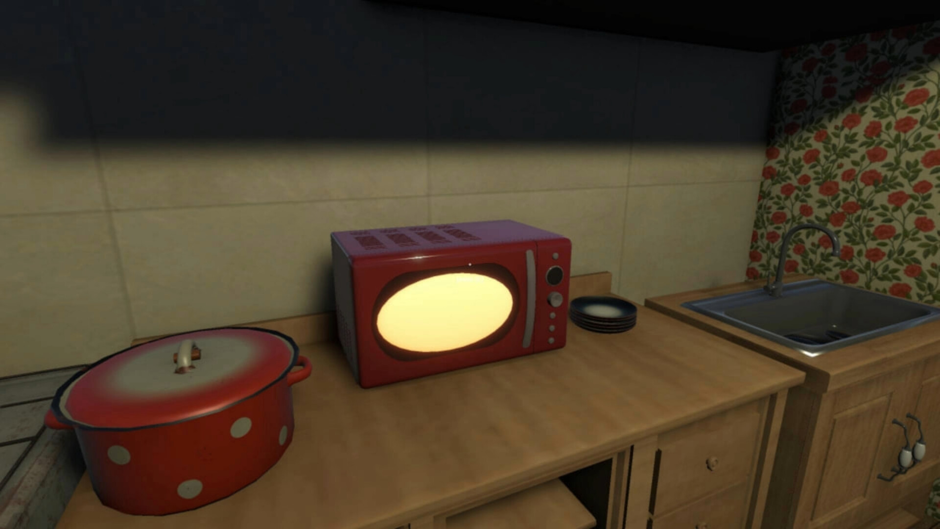 光影效果在遊戲中扮演了營造恐怖氛圍的重要角色。