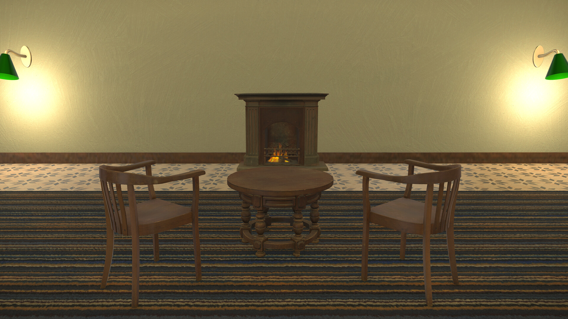 遊戲中一個充滿謎團的房間