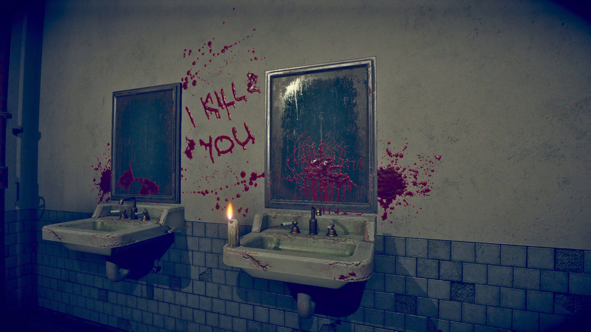 遊戲中的一個場景,展示了一個光線昏暗、充滿廢棄醫療設備的房間,營造出恐怖的氛圍。