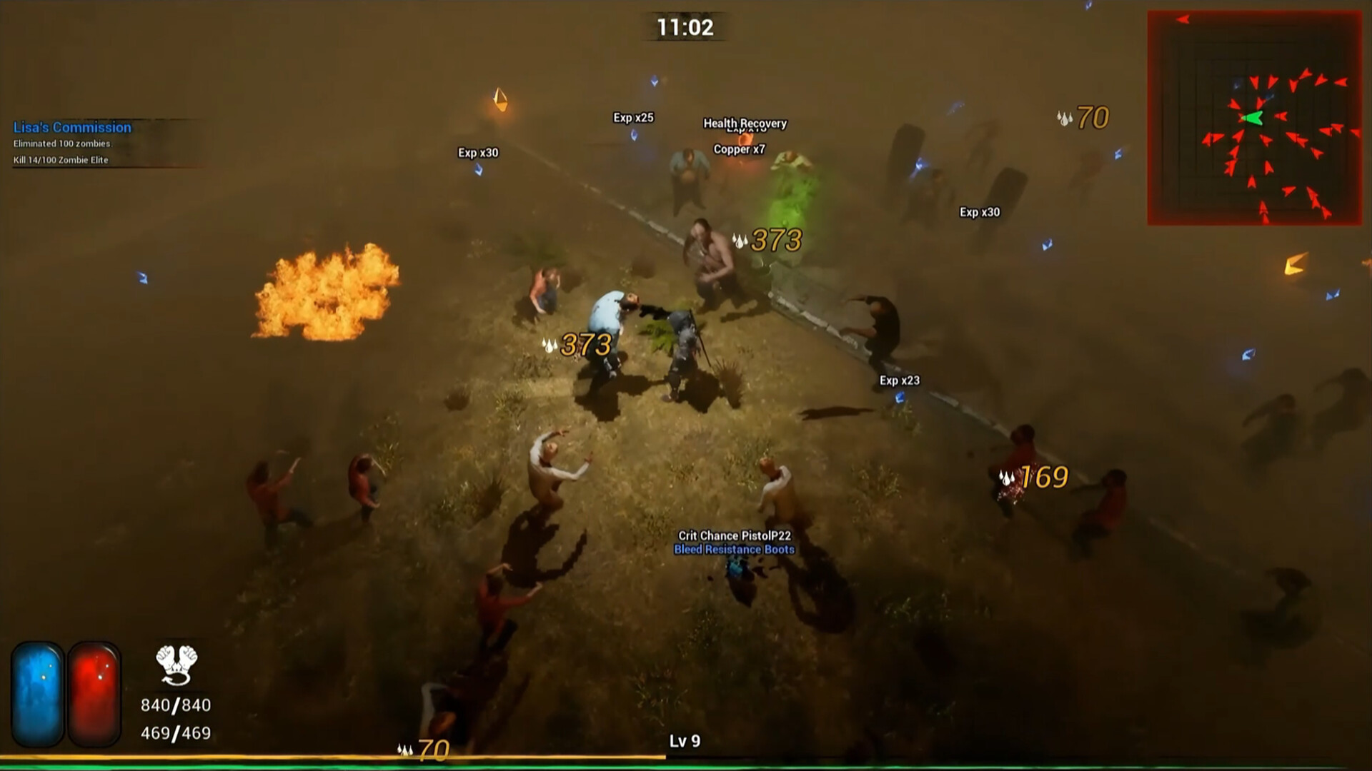 面對一波又一波的殭屍浪潮。