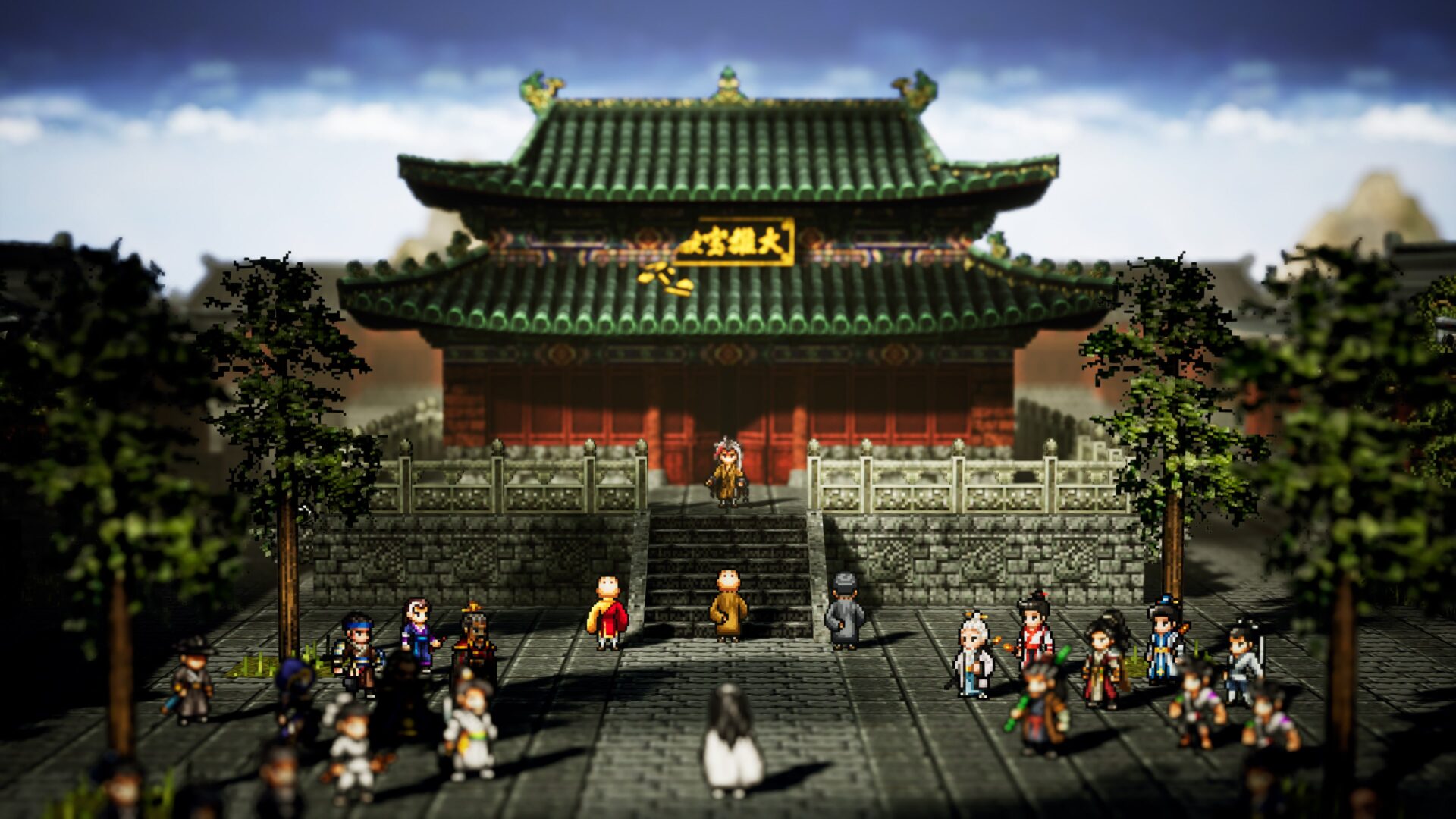 遊戲中的劇情對話場景