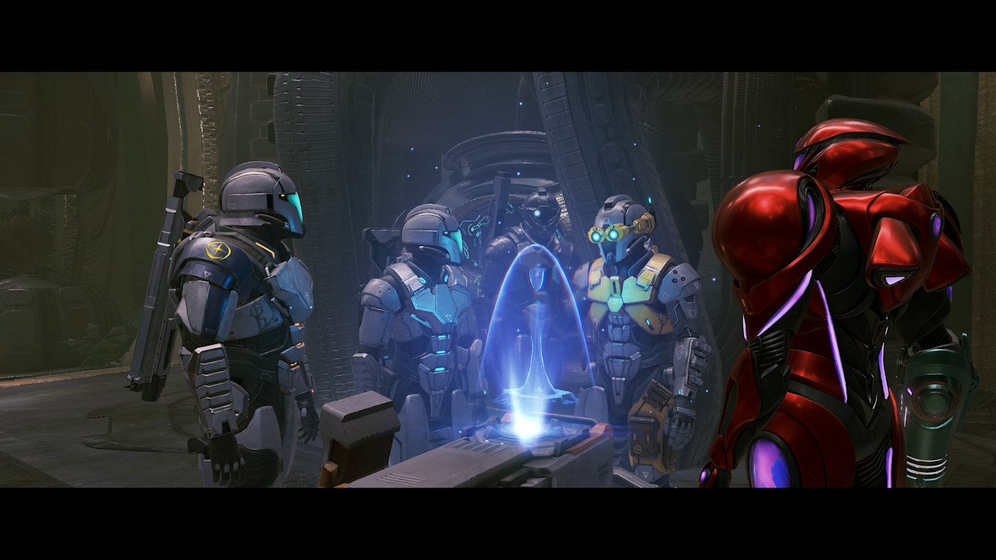 薩姆斯與聯邦兵共同對抗敵人