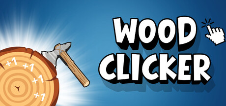 Wood Clicker 遊戲主視覺圖,展示了溫馨的森林背景與伐木主題