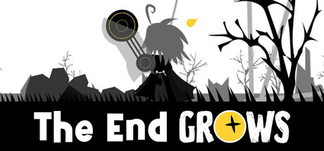 《末日滋長》（The End Grows）遊戲主視覺圖，展現了獨特的灰黃色調末日風格。