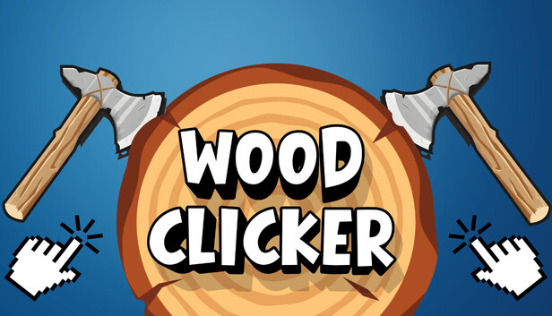 Wood Clicker 的宣傳橫幅,強調了放鬆與經營的元素