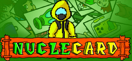 Nuclecard 遊戲主視覺圖，展示了末日廢土下的生存氛圍