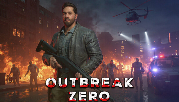 Outbreak Zero 宣傳圖，展示了被感染者包圍的緊張局勢