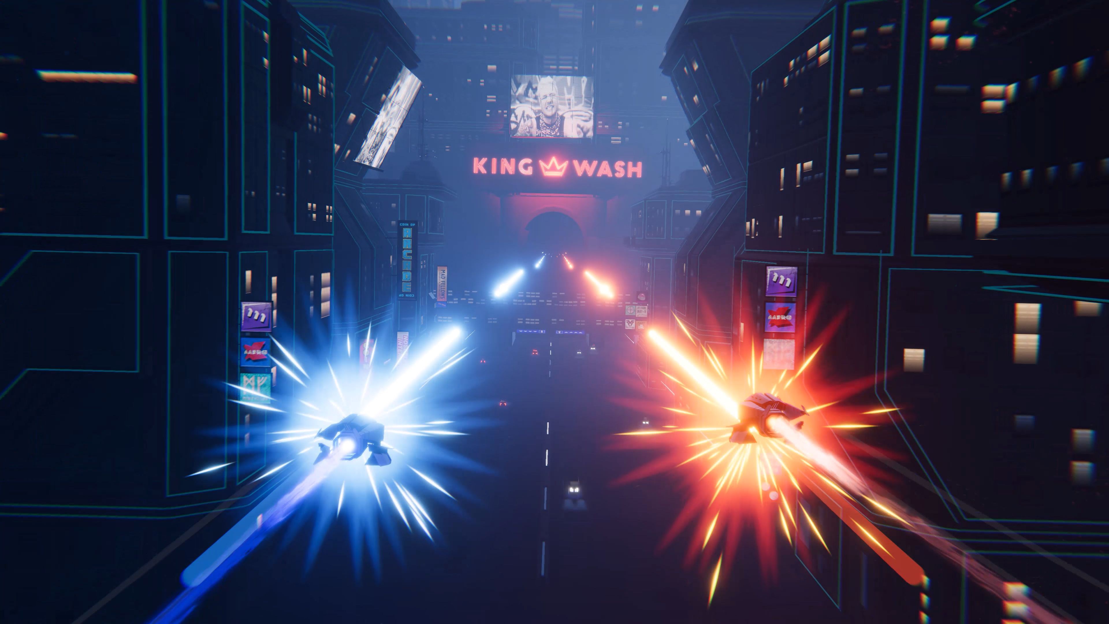 Aaero2 激烈的頭目戰鬥畫面