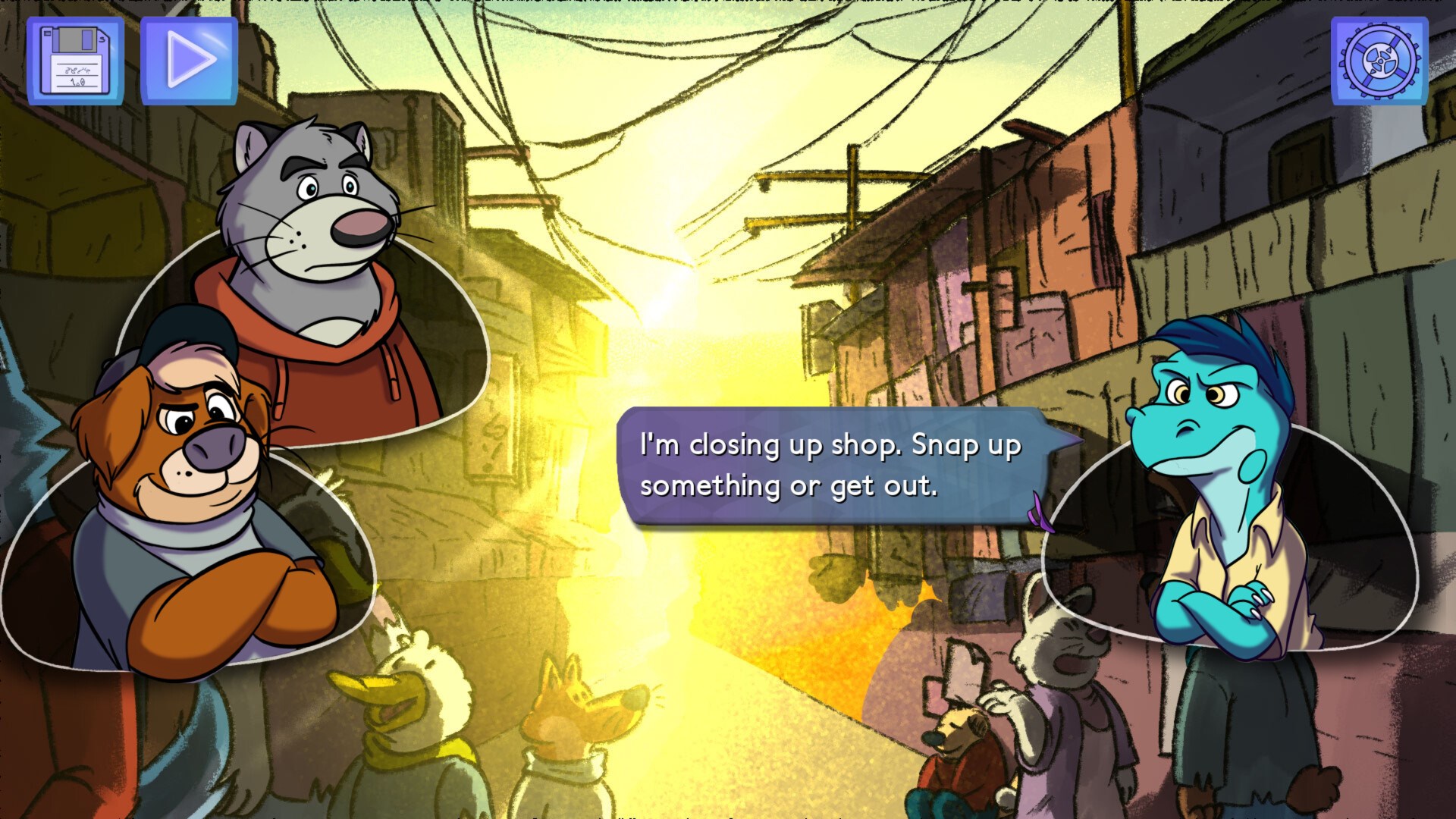 遊戲中的關鍵劇情畫面