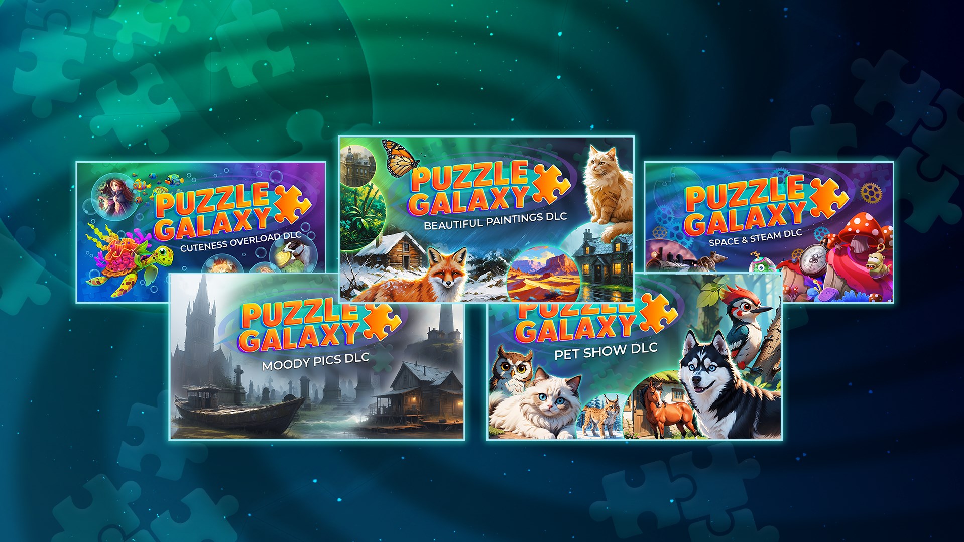 Puzzle Galaxy Xbox Complete Bundle 遊戲主視覺圖