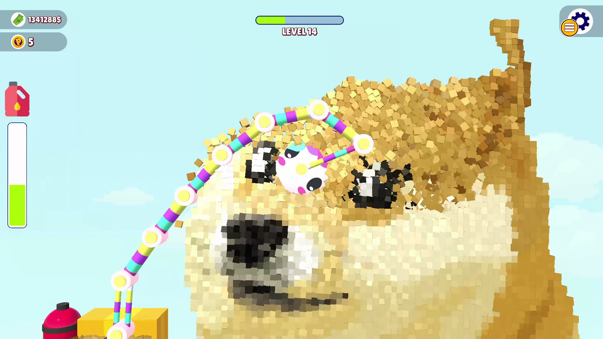 色彩繽紛的馬賽克關卡