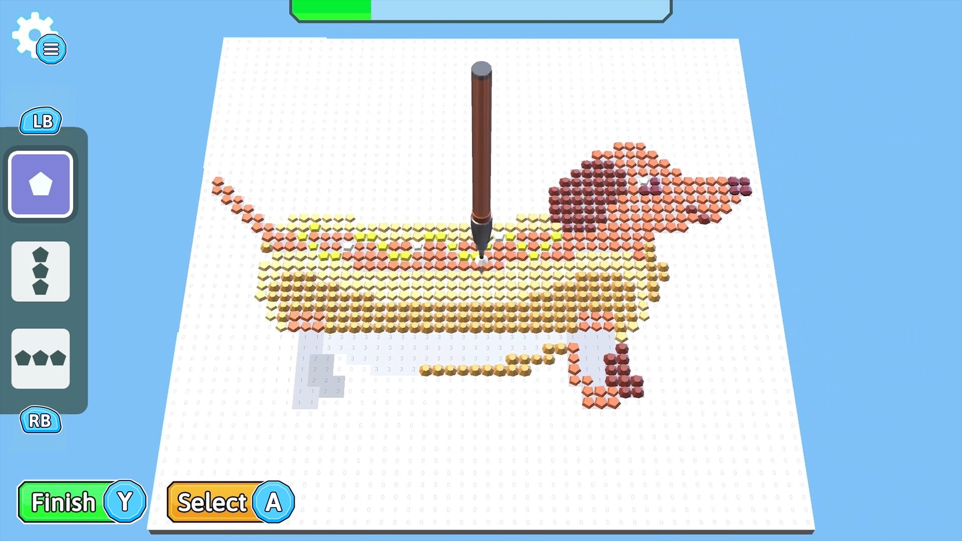 3D 鑽石畫模式展示