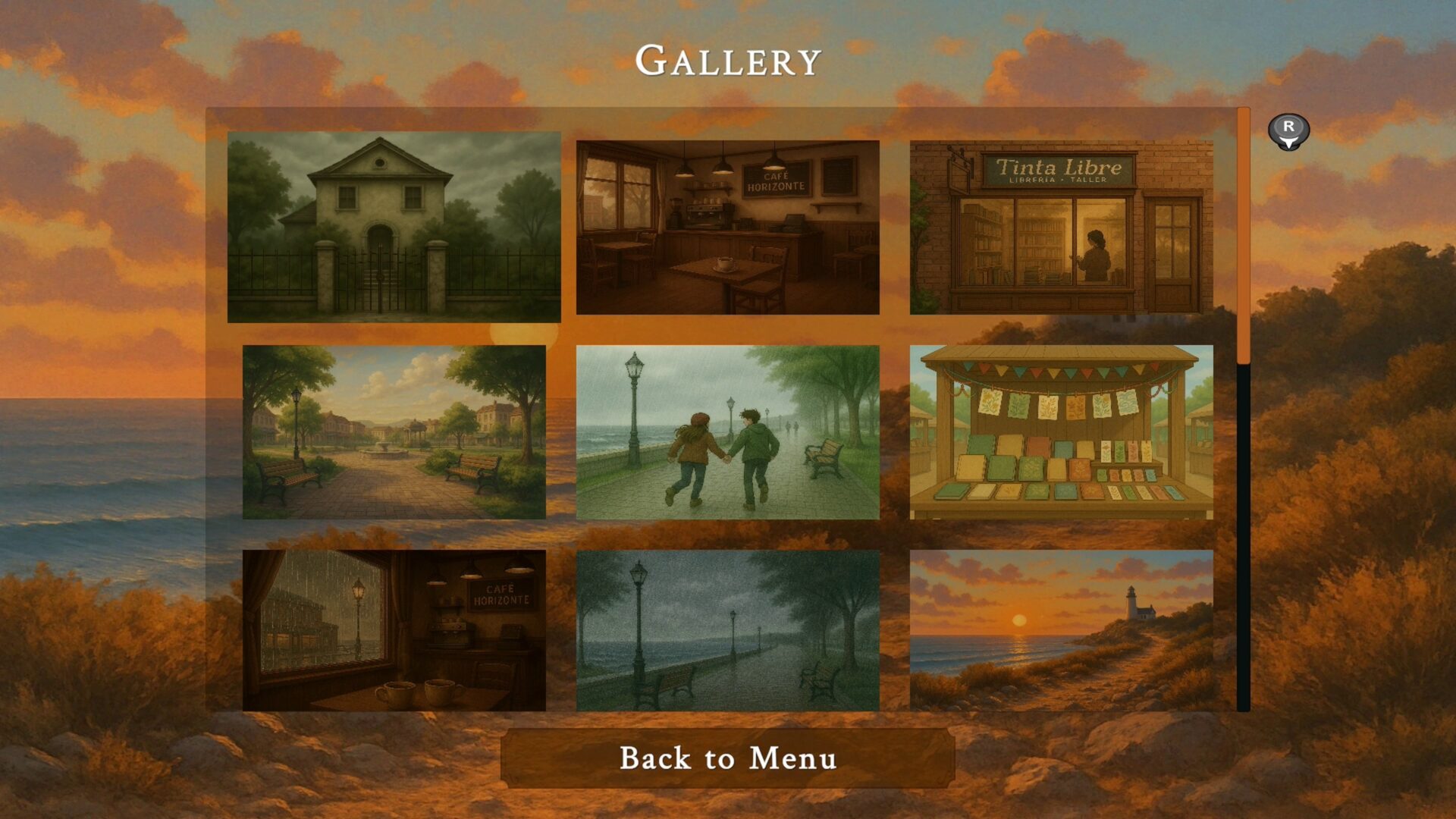 遊戲中的關鍵劇情畫面，充滿了故事張力