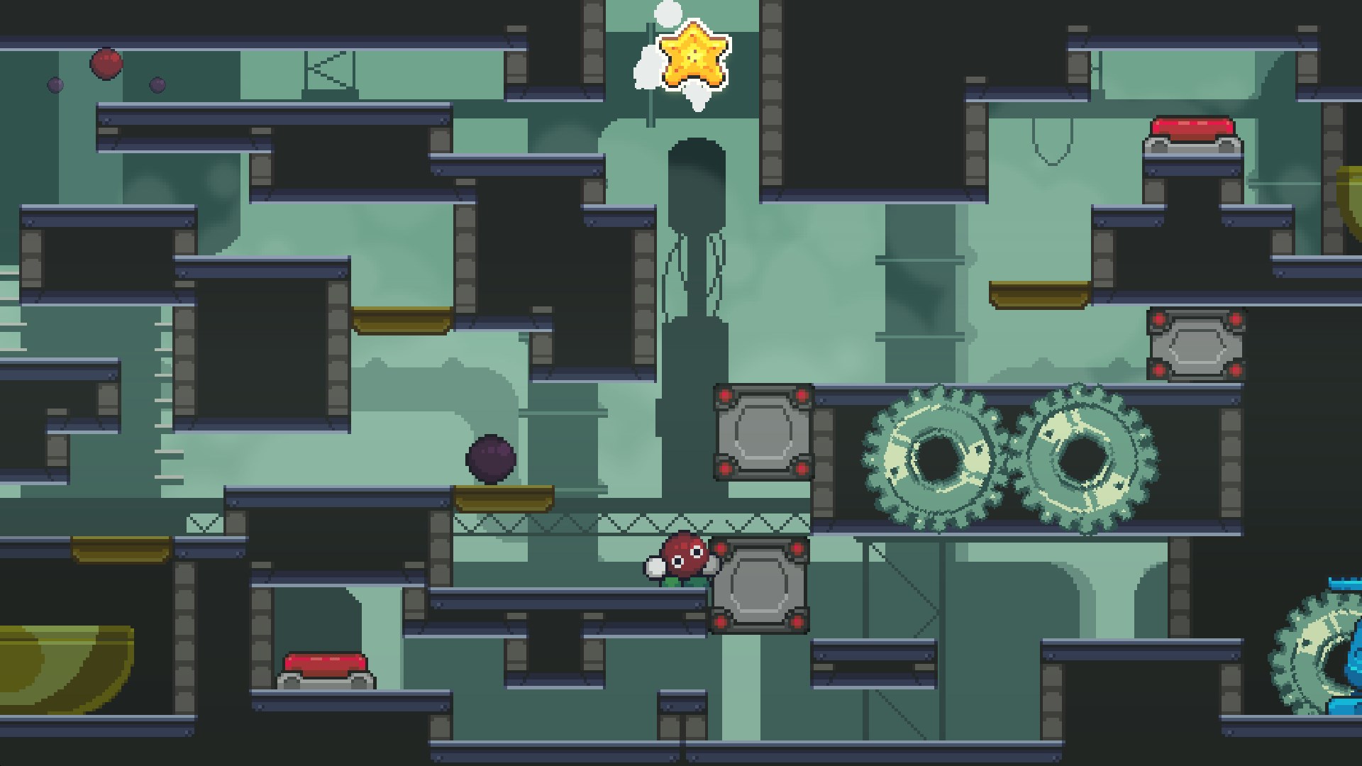 遊戲關卡中充滿了風扇、開關等物理互動元件